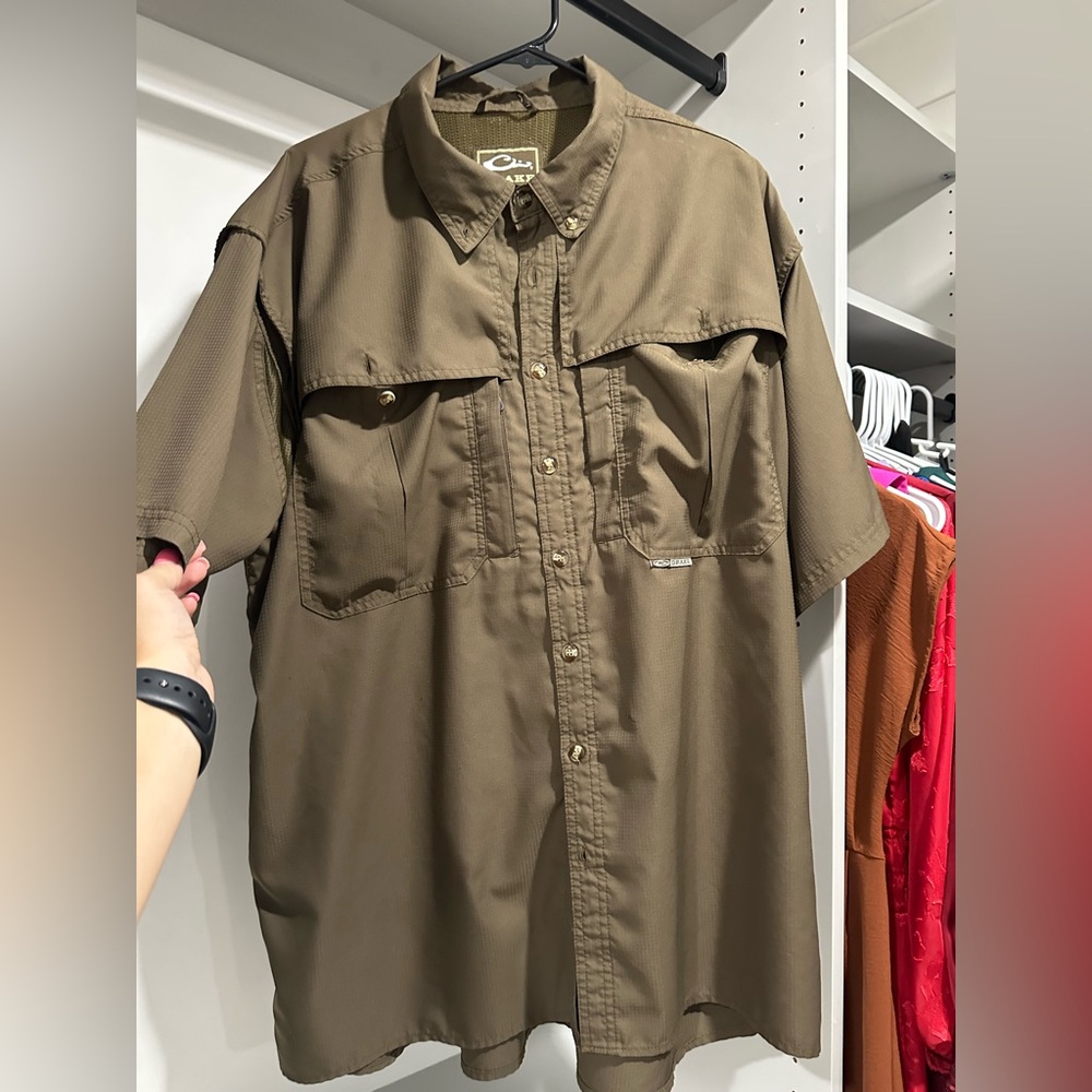 Drake Brown Button-Up Shirt